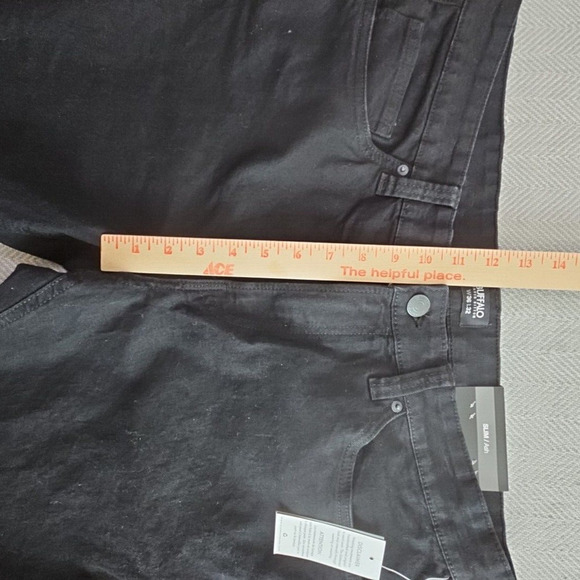 Buffalo David Bitton Ash Jeans Men's W36 L32 Slim Stretch Black Modern NWT Denim - Picture 5 of 14